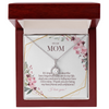 Eternal Hope Crystal Necklace + Earring Set, Mother's Day Gift, From Son To Mom Gift, From Daughter To Mom Gift, Necklace to Mother