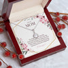 Eternal Hope Crystal Necklace + Earring Set, Mother's Day Gift, From Son To Mom Gift, From Daughter To Mom Gift, Necklace to Mother