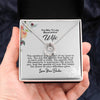 To My Truly Beautiful Wife - Lucky In Love Necklace, Birthday Gift, Minimalist Gift, Unique Present, Birthday Girl