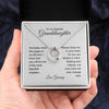 To my dearest Grand daughter necklace Lucky in love necklace Birthday gift