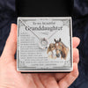 To My Granddaughter, Lucky Horseshoe Necklace, Granddaughter Gifts, Grandma And Granddaughter, Equine Gifts From Grandma