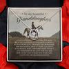 To My Granddaughter, Lucky Horseshoe Necklace, Granddaughter Gifts, Grandma And Granddaughter, Equine Gifts From Grandma Grandpa
