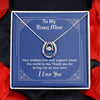 To my Bonus Mom lucky neckklace Gift For Mom Necklace Birthday Gifts For Mom From Daughter Son gift Anniversary