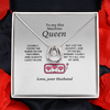 My Slot Machine Queen, Lucky in Love Necklace - Wife Birthday Gift | Wife Anniversary Gift | Casino Wife | Gambler Wife | Lucky Gambling