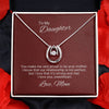 Gift to Daughter From Mom, Daughter Mother, Lucky in Love Necklace, Daughter Gift From Mom, To My Daughter, Daughters Birthday