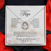 Daughter/Hija women Lucky in Love Pendant Necklace Spanish message Espanol para mi hija Christmas gift