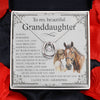 To My Granddaughter, Lucky Horseshoe Necklace, Granddaughter Gifts, Grandma And Granddaughter, Equine Gifts From Grandma