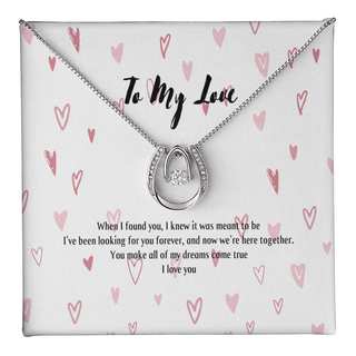 To my Lover Happy Valentine Day to my Lover Necklace Gift for her Birthday gift