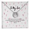 To my Lover Happy Valentine Day to my Lover Necklace Gift for her Birthday gift