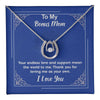To my Bonus Mom lucky neckklace Gift For Mom Necklace Birthday Gifts For Mom From Daughter Son gift Anniversary