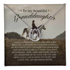 To My Granddaughter, Lucky Horseshoe Necklace, Granddaughter Gifts, Grandma And Granddaughter, Equine Gifts From Grandma Grandpa