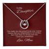 Gift to Daughter From Mom, Daughter Mother, Lucky in Love Necklace, Daughter Gift From Mom, To My Daughter, Daughters Birthday