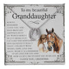 To My Granddaughter, Lucky Horseshoe Necklace, Granddaughter Gifts, Grandma And Granddaughter, Equine Gifts From Grandma