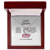 My Slot Machine Queen, Lucky in Love Necklace - Wife Birthday Gift | Wife Anniversary Gift | Casino Wife | Gambler Wife | Lucky Gambling
