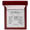 To my dearest Grand daughter necklace Lucky in love necklace Birthday gift