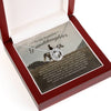 To My Granddaughter, Lucky Horseshoe Necklace, Granddaughter Gifts, Grandma And Granddaughter, Equine Gifts From Grandma Grandpa