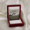 To My Granddaughter, Lucky Horseshoe Necklace, Granddaughter Gifts, Grandma And Granddaughter, Equine Gifts From Grandma Grandpa