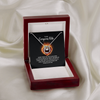 To my Gorgeous wife Husband to Wife Gift, Wife Necklace Gift, Anniversary