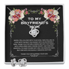 To My Boyfriend Mom Love Knot Necklace Birthday Card Mom to be a gift from daughter For Mother In Law Mother's Day Gifts For Boyfriend Mom