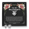 To My Boyfriend Mom Love Knot Necklace Birthday Card Mom to be a gift from daughter For Mother In Law Mother's Day Gifts For Boyfriend Mom