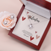 To My Valentine Necklace Love Knot Earring and Necklace Set To My lover Gift