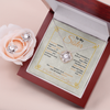 Sister Gift - White Gold Dipped Love Knot Necklace for Sis with Message Card Jewelry Necklace Earing set Gift For Her Bithday gift