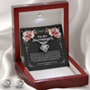 To My Boyfriend Mom Love Knot Necklace Birthday Card Mom to be a gift from daughter For Mother In Law Mother's Day Gifts For Boyfriend Mom