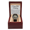 20th Birthday Gift For Him - Watch For 20 Year Old Birthday - Men's Openwork Watch + Watch Box - Great Birthday Gift For A Man