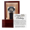 20th Birthday Gift For Him - Watch For 20 Year Old Birthday - Men's Openwork Watch + Watch Box - Great Birthday Gift For A Man