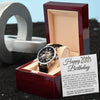 20th Birthday Gift For Him - Watch For 20 Year Old Birthday - Men's Openwork Watch + Watch Box - Great Birthday Gift For A Man