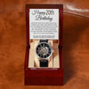 20th Birthday Gift For Him - Watch For 20 Year Old Birthday - Men's Openwork Watch + Watch Box - Great Birthday Gift For A Man