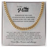 To My Man Cuban Chain Necklace, My King Message Card, Jewelry for Him Romantic, Best Jewelry for Men, Birthday Gifts for Him, Valentines Day