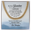 To My Grandson I Love You Link Chain Necklace Gift For Him, Birthday Gift, Aniversary Gift