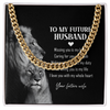 Necklace Gift For Him, Birthday Gift, Aniversary Gift - Family - To My Future Husband - I Love You With My Whole Heart