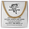 Necklace Gift For Him, Birthday Gift, Aniversary Gift - Fishing - To My Master Baiter - I Love You
