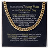 Happy Graduation Best Graduation Gifts for Him,Cuban Chain Necklace for Him on Graduation Day, High School/ College Graduation Gifts for Boy