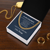 To My Soulmate I Want To Say I Love You Cuban Link Chain Necklace Gift For Him, Birthday Gift, Aniversary Gift