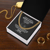 To My Bonus Dad-Stainless Steel Cuban Chain Necklace Necklace Gift For Him, Birthday Gift, Aniversary Gift