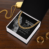 Necklace Gift For Him, Birthday Gift, Aniversary Gift - Family - To My Future Husband - I Love You With My Whole Heart