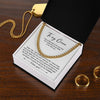 Silver Adult Chain Necklace for My Groom, Wedding Gift, Groom Wedding Present from Bride