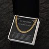 To my man gifts, to my man necklaces gift, romantic gift for husband, cuban link chain for men gift for boyfriend romantic, couple gifts, fiance gifts Necklace valentines day gifts for him HG