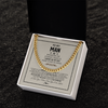 Personalized To My Man Cuban Necklace Wherever The Journey Takes Us Boyfriend Husband Birthday Anniversary Day Christmas Customized Gift Box Message Card