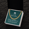 Happy Graduation To My Grandson, Cuban Link Chain, Graduation Present, Grad Gift, From Grandparents