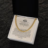 To My Man Cuban Chain Necklace for Him, Best Jewelry for Men, Romantic Birthday Gifts for Him Christmas, Jewelry for Him, Romantic Valentine