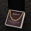 Cuban Link Chain Necklace, To My Boyfriend Necklace for Women, Adults Size