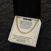 Happy Graduation To My Man Promise Necklace, Cuban Chain for Him, Romantic birthday gifts for him, Best Jewelry for men, To my boyfriend, Anniversary Jewelry