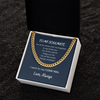 To My Soulmate I Want To Say I Love You Cuban Link Chain Necklace Gift For Him, Birthday Gift, Aniversary Gift