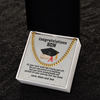 Happy Graduation Graduation Gift for Son from Mom and Dad Cuban Link Chain Necklace
