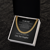 To My Dad I Want To Say I Love You Cuban Link Chain Necklace Gift Father's Day Gift
