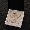 Happy Graduation Son In Law Cuban Chain Necklace, Gift For Him, Men's Chain Necklace, Future Son In Law Birthday Gift on Wedding Day, Sentimental Son Gifts